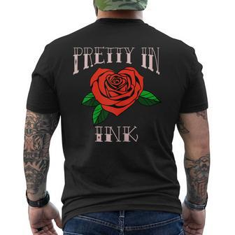 Pretty In Ink Tattoo Men's T-shirt Back Print - Seseable