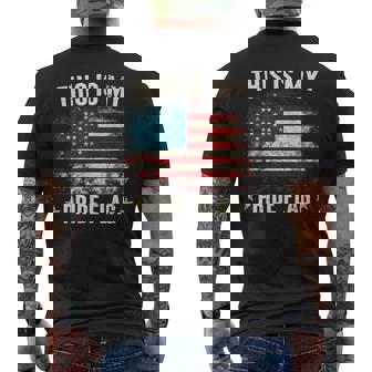 This Is My Pride Flag Usa American 4Th Of July Patriotic Men's T-shirt Back Print - Thegiftio UK