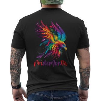 Pride Month Demon Colorful Phoenix Pride Month Apparel Men's T-shirt Back Print - Monsterry DE