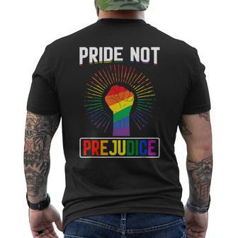 Pride Not Prejudice I Lgbt Men's T-shirt Back Print - Monsterry CA