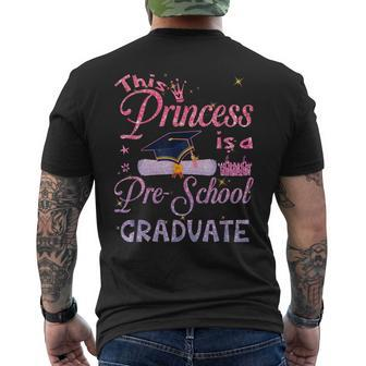 This Princess Is A Pre School Graduate Graduation Pre K Men's T-shirt Back Print - Thegiftio UK