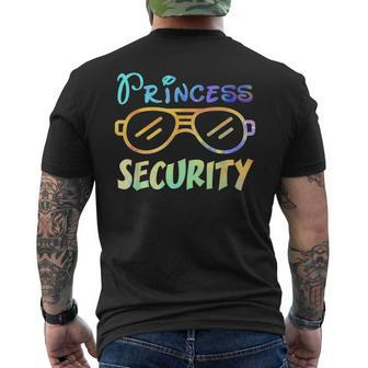 Princess Security Perfects For Dad Or Boyfriend Mens Back Print T-shirt | Mazezy