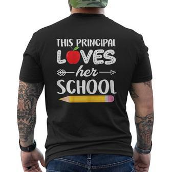 This Principal Loves Her School Principal Mens Back Print T-shirt - Thegiftio UK