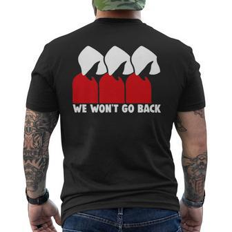 Pro Choice Feminist We Won't Go Back Men's T-shirt Back Print - Monsterry