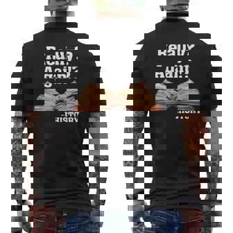 Profesor De Historia Historia Divertida Historia Camiseta Hombre Estampado Espalda - Regaloses