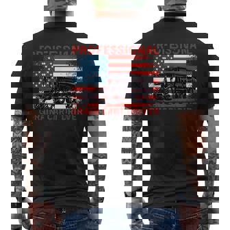 Professional Grain Cart Driver Fun Tractor Operator Farming Mens Back Print T-shirt - Thegiftio UK