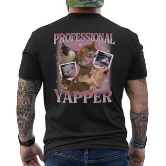 Professionelle Yapper Meme Cat T-Shirt mit Rückendruck - Geschenkecke