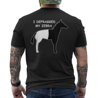 Programmer Developer Code Nerd Geek Zebra Computer Scientist T-Shirt mit Rückendruck - Seseable