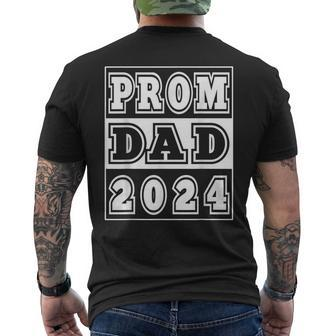 Prom Dad 2024 High School Prom Dance Parent Chaperone Men's T-shirt Back Print - Seseable