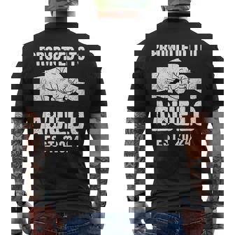 Promoted To Abuelo Est 2024 New Abuelo Father's Day Men's T-shirt Back Print - Seseable