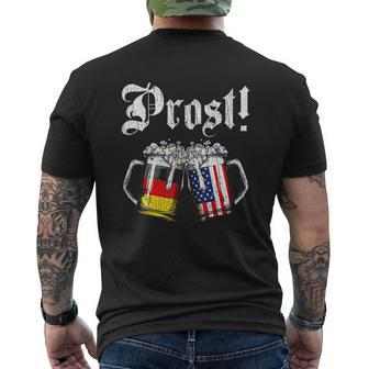 Prost Beer German American Flag Oktoberfest Men Mens Back Print T-shirt - Thegiftio UK