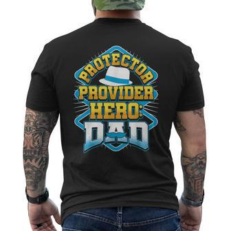 Protector Provider Hero Dad Father's Day Men's T-shirt Back Print - Seseable