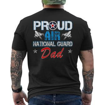 Proud Air National Guard Dad Air Force Veterans Day Men's T-shirt Back Print - Monsterry CA