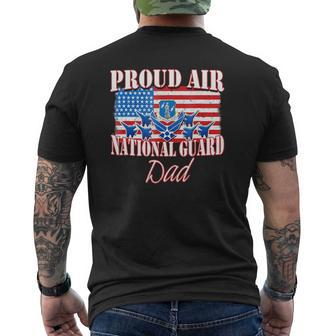Proud Air National Guard Dad Usa Air Force Father's Day Mens Back Print T-shirt | Mazezy