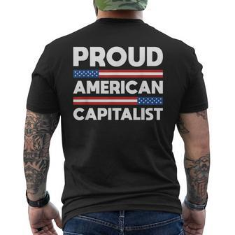 Proud American Capitalist Capitalism Men's T-shirt Back Print - Monsterry