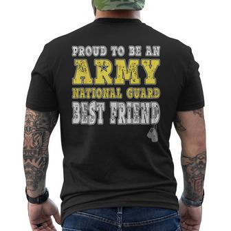 Proud To Be An Army National Guard Best Friend Military Men's T-shirt Back Print - Monsterry DE
