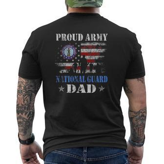 Proud Army National Guard Dad Veterans Day Mens Back Print T-shirt | Mazezy CA