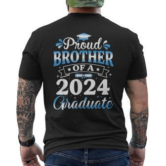 Proud Brother Of A 2024 Graduate Senior 2024 Graduation Men's T-shirt Back Print - Seseable