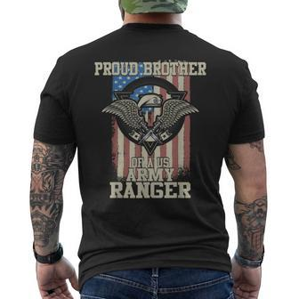 Proud Brother Of Us Army Ranger Men's T-shirt Back Print - Monsterry DE