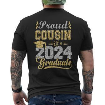 Proud Cousin Of A 2024 Graduate Graduation Senior 2024 Men's T-shirt Back Print - Monsterry AU
