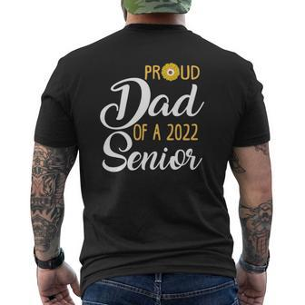 Proud Dad Of A 2022 Senior Family Graduation Senior Dad 2022 Ver2 Mens Back Print T-shirt | Mazezy