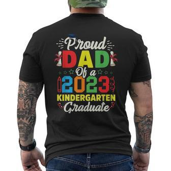 Proud Dad Of 2023 Kindergarten Graduate Graduation Mens Back Print T-shirt | Mazezy UK