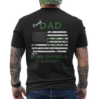 Proud Dad Of Bomb Disposal Expert Eod Father Men's T-shirt Back Print - Monsterry