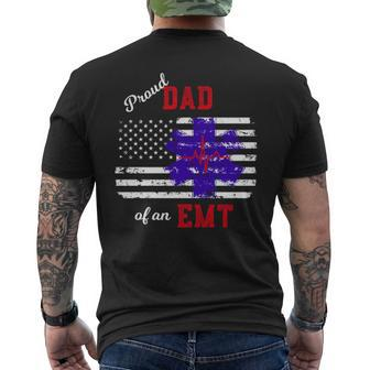 Proud Dad Of An Emt Men's T-shirt Back Print | Mazezy
