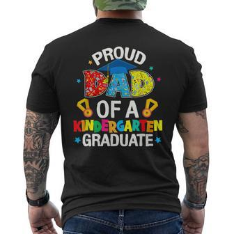 Proud Dad Of A Kindergarten Grad Graduation Family Ing Men's T-shirt Back Print - Monsterry UK