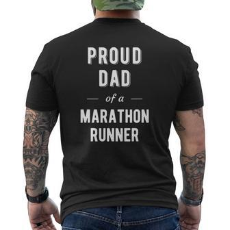 Proud Dad Of A Marathon Runner Mens Back Print T-shirt | Mazezy AU