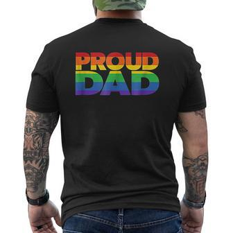 Proud Dad Mens Back Print T-shirt | Mazezy