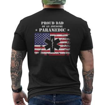 Proud Dad Of A Paramedic Mens Back Print T-shirt | Mazezy