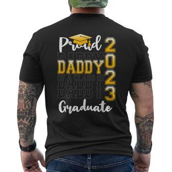 Proud Daddy Of A Class Of 2023 Graduate Graduation Mens Back Print T-shirt | Mazezy