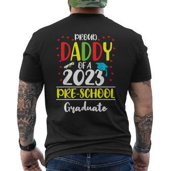 Proud Daddy Of A Class Of 2023 Preschool Graduate Mens Back Print T-shirt | Mazezy