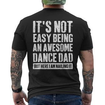 Proud Dance Dad Competition Cool Dance Prop Dad Father's Day Men's T-shirt Back Print - Monsterry UK