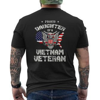 Proud Daughter Of A Vietnam Veteran Mens Back Print T-shirt | Mazezy DE