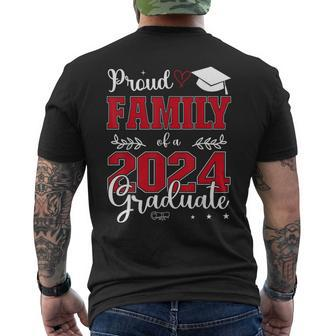 Proud Family Of A Class Of 2024 Graduate For Graduation Men's T-shirt Back Print - Seseable