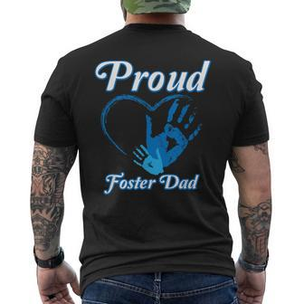 Proud Foster Dad Family National Foster Care Month Men's T-shirt Back Print - Monsterry CA