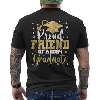 Proud Friend Of A 2024 Graduate Class Senior Graduation Men's T-shirt Back Print - Monsterry