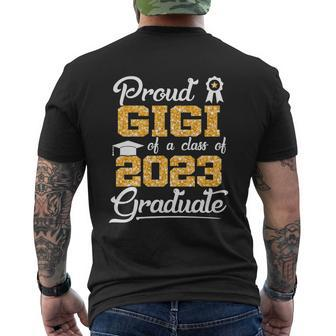 Proud Gigi Of A Class Of 2023 Graduate Senior Graduation Graphic Printed Casual Daily Basic Mens Back Print T-shirt - Thegiftio