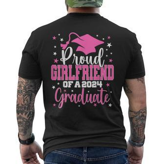 Proud Girlfriend Of A 2024 Graduate Class Senior Graduation Men's T-shirt Back Print - Monsterry AU