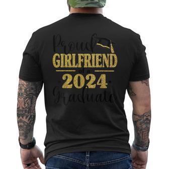 Proud Girlfriend Of A 2024 Graduate Graduation Family Men's T-shirt Back Print - Monsterry AU