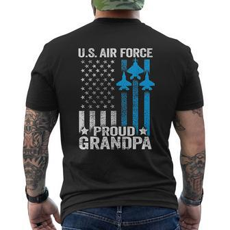 Proud Grandpa Us Air Force Mens Back Print T-shirt | Mazezy AU