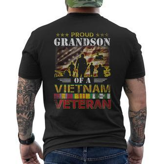 Proud Grandson Of A Vietnam Veteran Men's T-shirt Back Print - Monsterry