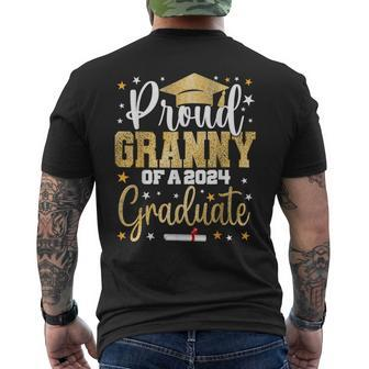 Proud Granny A 2024 Graduate Class Senior Graduation Men's T-shirt Back Print - Monsterry CA