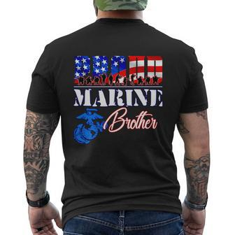 Proud Marine Brother Patriotic Usa Military 2020 Mens Back Print T-shirt - Thegiftio