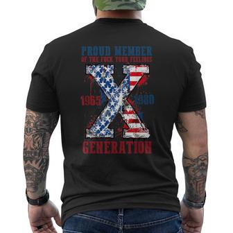 Proud Member Of The Fuck Your Feelings Generation X Men's T-shirt Back Print - Monsterry UK