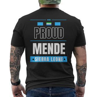 Proud Mende Sierra Leone Culture Favorite Tribe Men's T-shirt Back Print - Monsterry AU