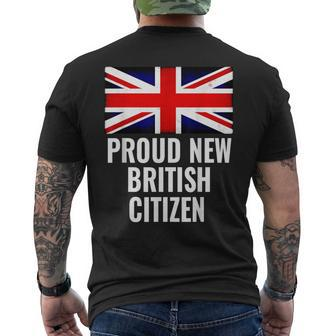 Proud New British Citizen British Citizen Men's T-shirt Back Print - Seseable