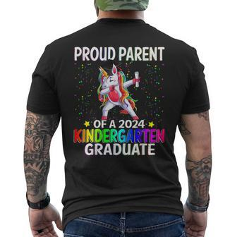 Proud Parent Of A Class Of 2024 Kindergarten Graduate Men's T-shirt Back Print - Monsterry